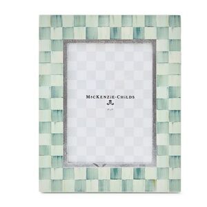 NWT MacKenzie-Childs Sterling Check Lacquer Frame
